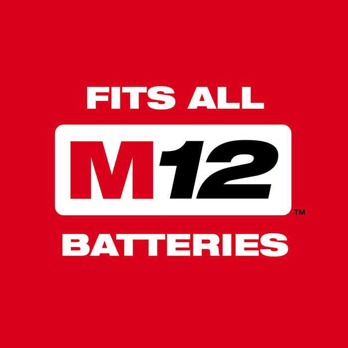 Milwaukee 2486-22 M12 FUEL 12V 1/4" Straight Die Grinder Kit w/ 5AH Battery