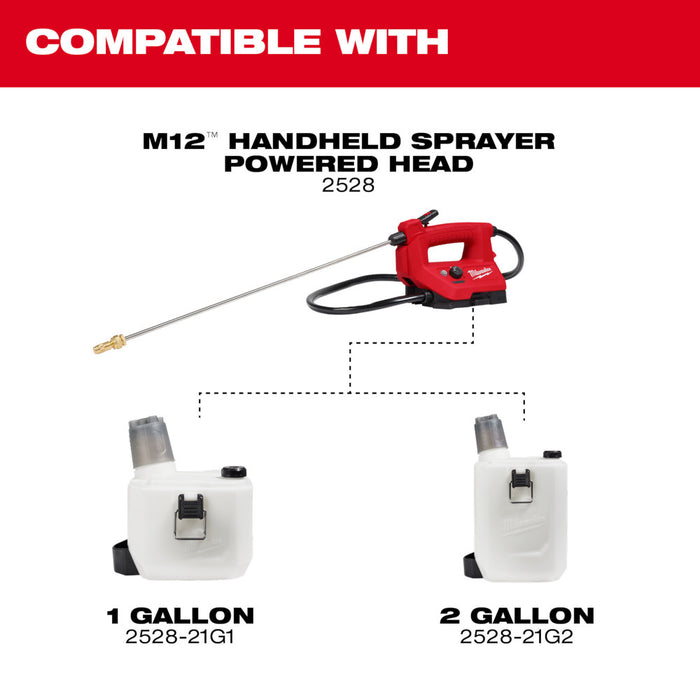 Milwaukee 2528-21G2 12V M12 2 Gallon Handheld Sprayer Kit