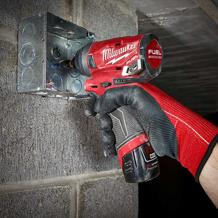 Milwaukee 2553-80 M12 12V 1/4" FUEL Hex Impact Driver - Bare Tool Reconditioned