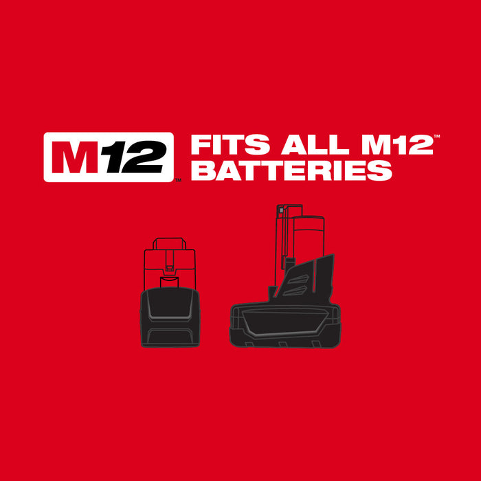 Milwaukee 2554-2S M12 FUEL 12V 3/8" Stubby Impact Wrench w/ SHOCKWAVE Impact Set
