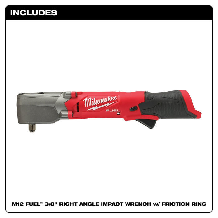 Milwaukee 2564-20 M12 FUEL 12V 3/8" Cordless Right Angle Impact Wrench-Bare Tool