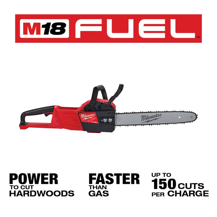 Milwaukee 2727-CB M18 FUEL Cordless Chainsaw / Lead Blower Bundle - Bare Tool