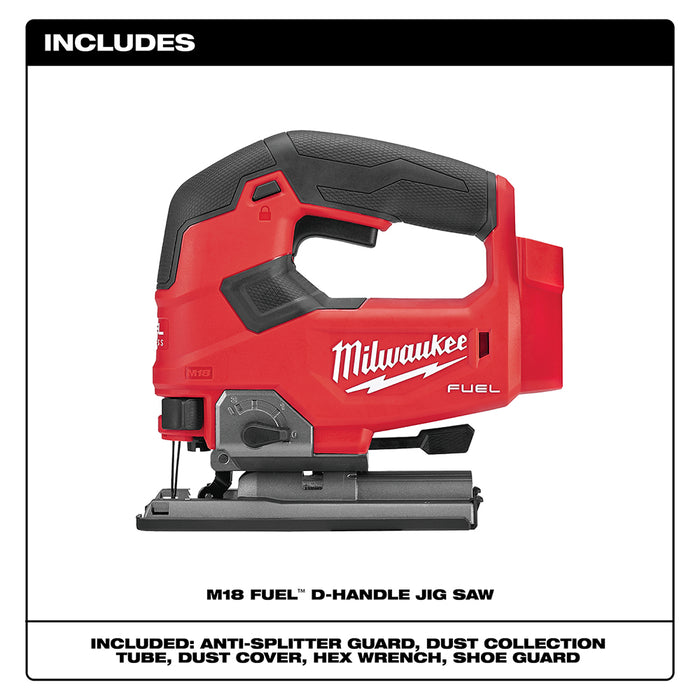 Milwaukee 2737-20 M18 FUEL 18V Cordless D-Handle Jig Saw - Bare Tool