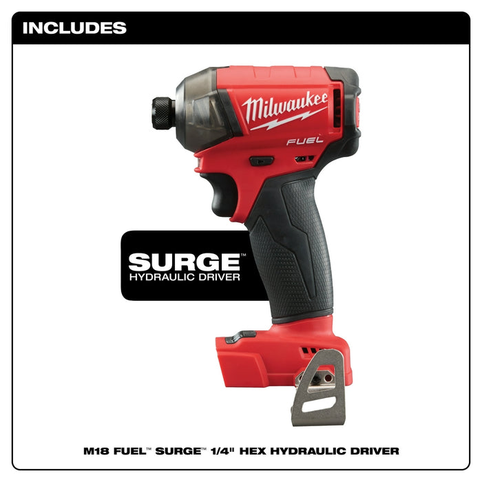 Milwaukee 2760-20 M18 FUEL 18V 1/4-Inch Surge Hex Hydraulic Driver-Bare Tool