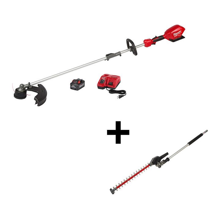 Milwaukee 2825-21HT M18 FUEL Cordless String Trimmer / Hedge Trimmer Attachment