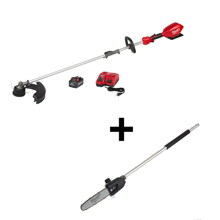 Milwaukee 2825-21STP M18 FUEL Cordless String Trimmer/Pole Saw Attachment Combo