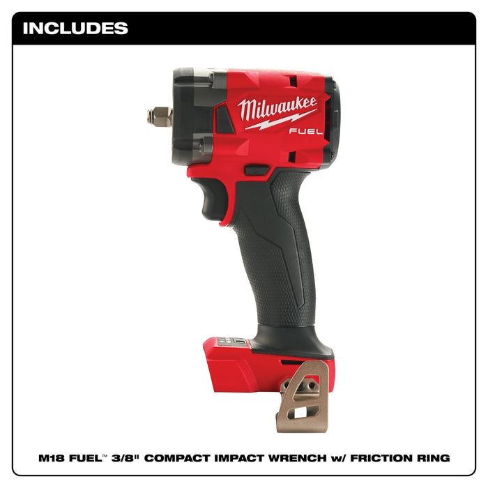 Milwaukee 2854-20 M18 FUEL 18V 3/8" Impact Wrench w/Friction Ring -Bare Tool