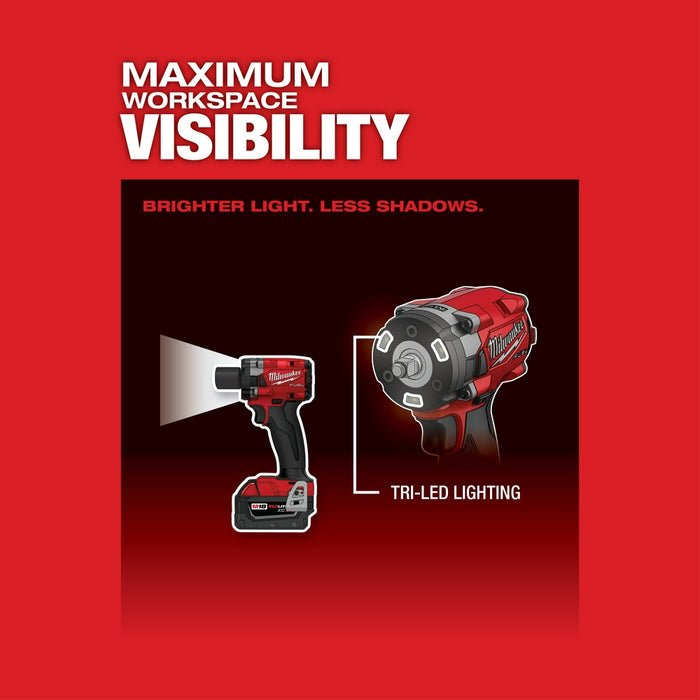 Milwaukee 2854-20 M18 FUEL 18V 3/8" Impact Wrench w/Friction Ring -Bare Tool