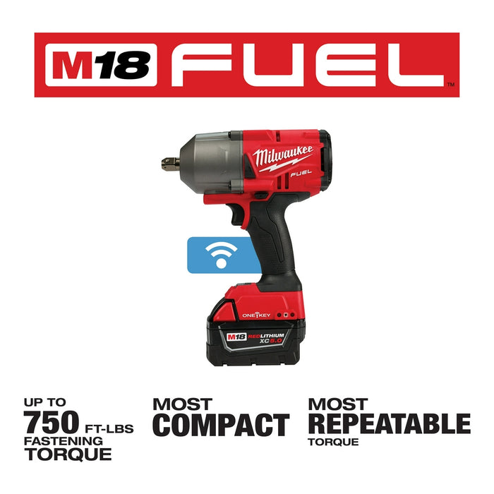 Milwaukee 2862-22R M18 FUEL 18V 1/2" High Torque Impact Wrench Pin Detent Kit