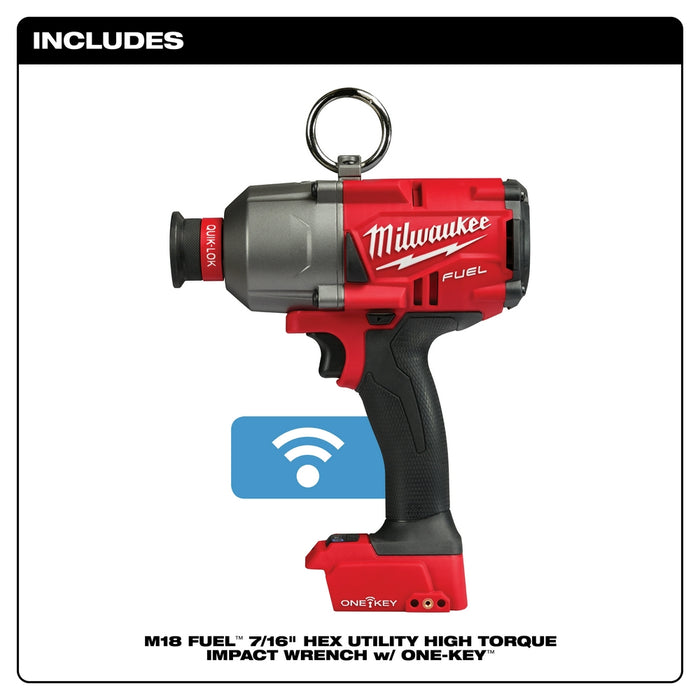 Milwaukee 2865-20 M18 FUEL 18 Volt 7/16 Inch Hex Utility Impact Wrench-Bare Tool