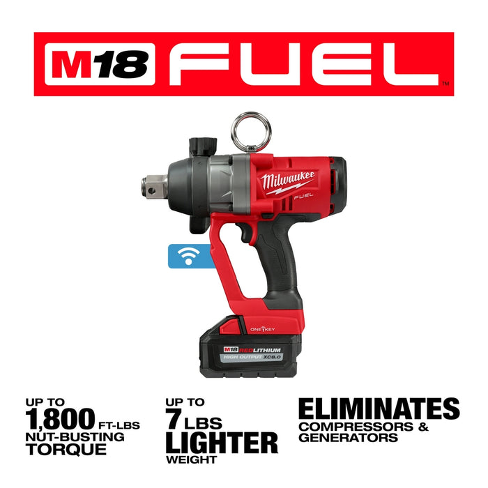 Milwaukee 2867-22 M18 FUEL 18V 1 Inch High Torque Impact Wrench Kit
