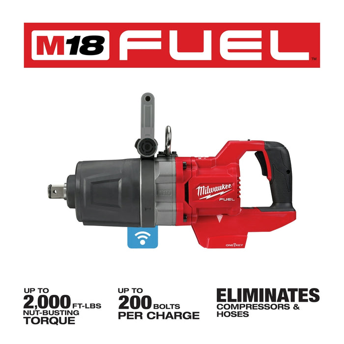 Milwaukee 2868-20 M18 FUEL 18V 1" D-Handle High Torque Impact Wrench - Bare Tool