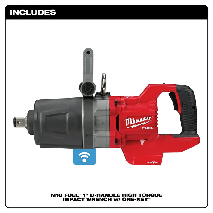 Milwaukee 2868-80 M18 FUEL 18V 1" D-Handle Impact Wrench - Bare Tool, Recon