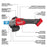 Milwaukee 2883-20 M18 FUEL 18V Slide Braking Grinder w/ Slide Switch - Bare Tool
