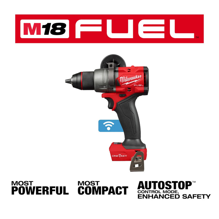 Milwaukee 2906-20 M18 FUEL 18V 1/2" Hammer Drill/Driver w/ ONE-KEY - Bare Tool