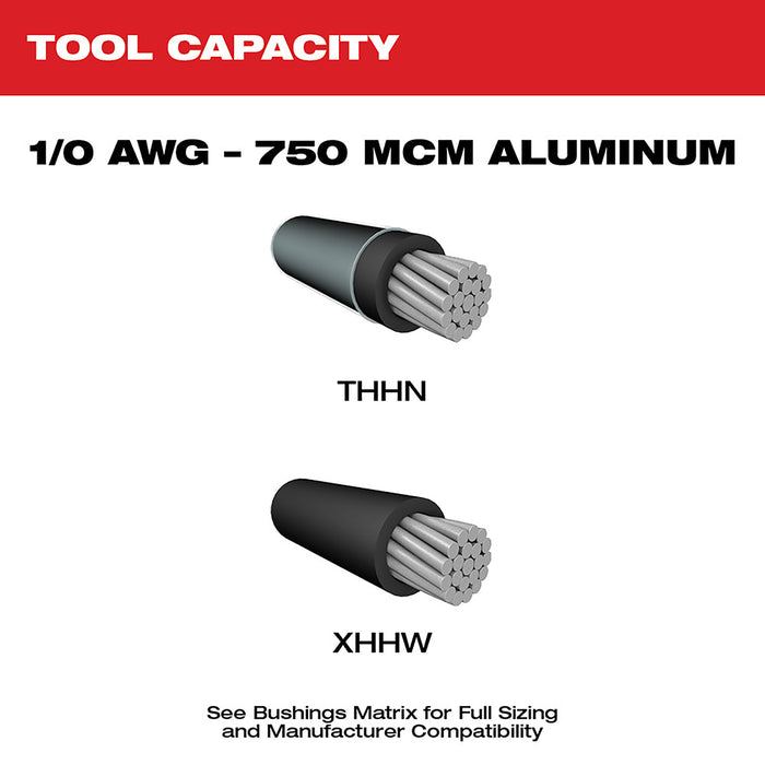 Milwaukee 2935AL-21 M18 18V Cable Stripper Kit for Aluminum THHN, XHHW