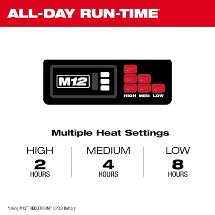 Milwaukee 306G-21XL M12 12V Durable Carbon Fiber Heated Gray Hoodie Kit - XL