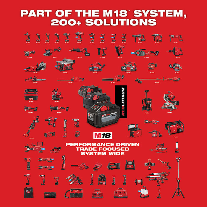 Milwaukee 3698-24MT M18 FUEL 18V Cordless 4 Tool Combo Kit w/ 18V Battery Packs