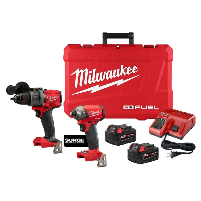Milwaukee 3699-22 M18 FUEL 18V Cordless 2-Tool SURGE Combo Kit w/5.0AH Batteries