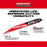 Milwaukee 48-00-5573 12" The AX w/ Carbide Teeth for Wood SAWZALL Blade - 5PK