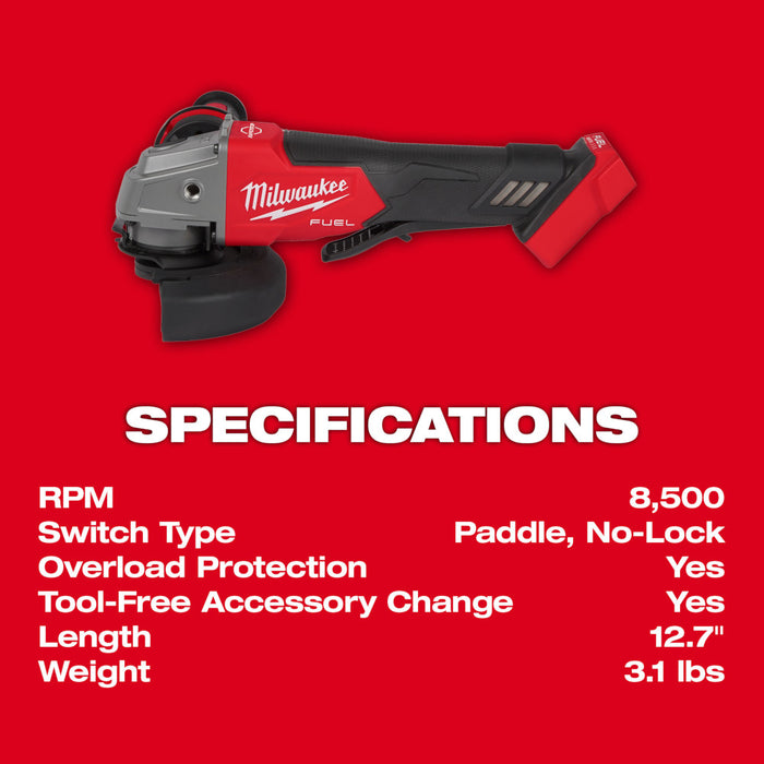Interruptor De Paleta Para Amoladora Angular Milwaukee M18 Fuel 2880-20 De 5" - Repuesto Usado, Funciona Correctamente