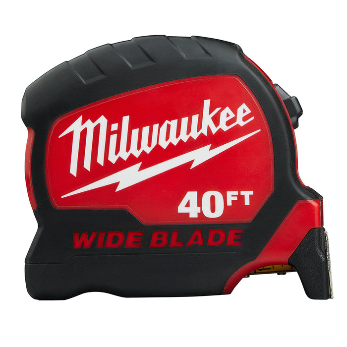 Milwaukee 48-22-0240 40' Wide Blade Tape Measure w/ Impact Resistant Frame