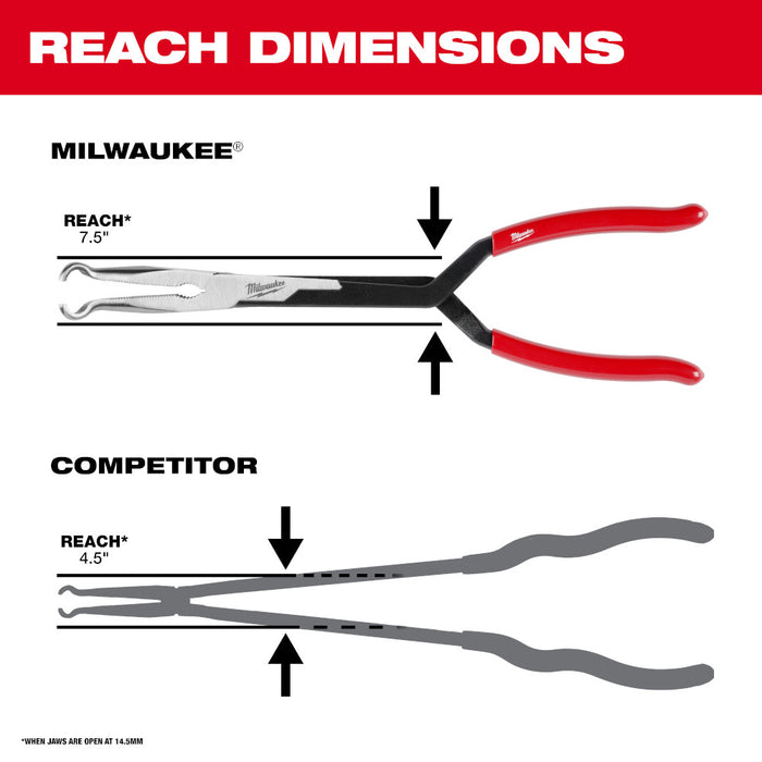 Milwaukee 48-22-6562 13" Long Reach Hose Grip Pliers - 3/4"