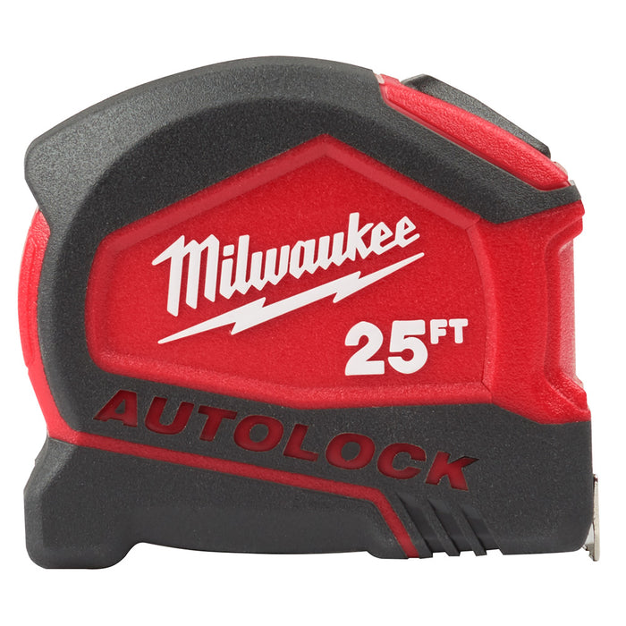 Milwaukee 48-22-6825 25' Compact Heavy Duty Auto Lock Tape
