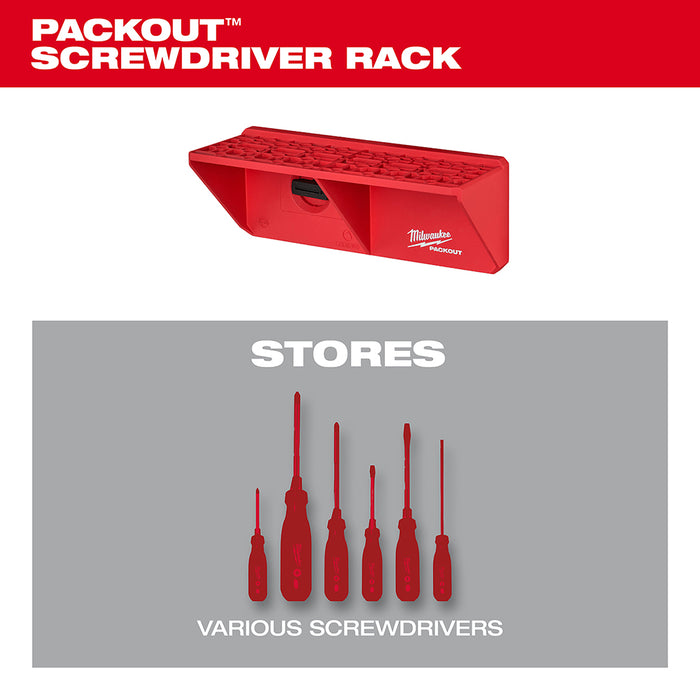 Milwaukee 48-22-8341 PACKOUT Reinforced Screwdriver Rack