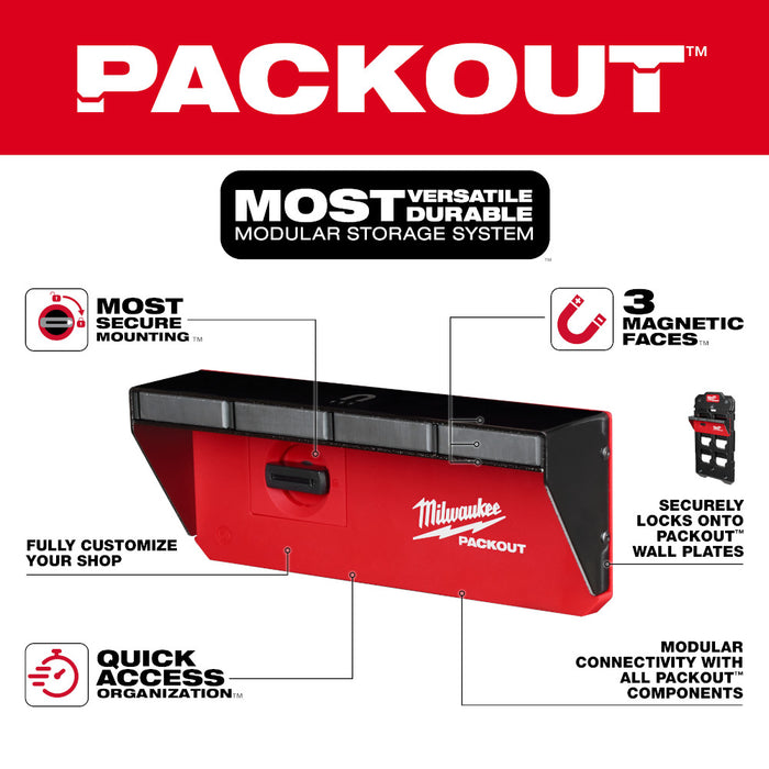 Milwaukee 48-22-8346 PACKOUT Magnetic Wall Mounted Rack