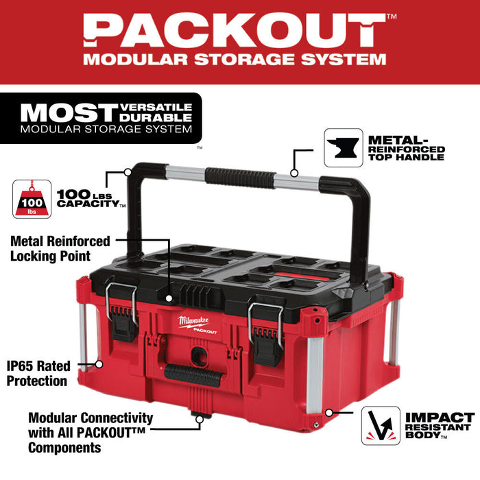 Milwaukee 48-22-8425AT Large PACKOUT w/ 7-PC AIR-TIP Attachmment Kit
