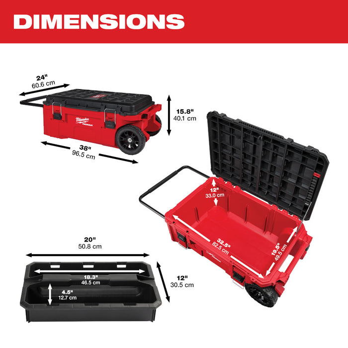 PACKOUT Tool & Accessory Rolling Storage Box