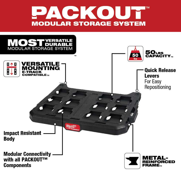 Milwaukee 48-22-8481 PACKOUT Heavy Duty Racking Shelves w/ 50 Pound Capacity