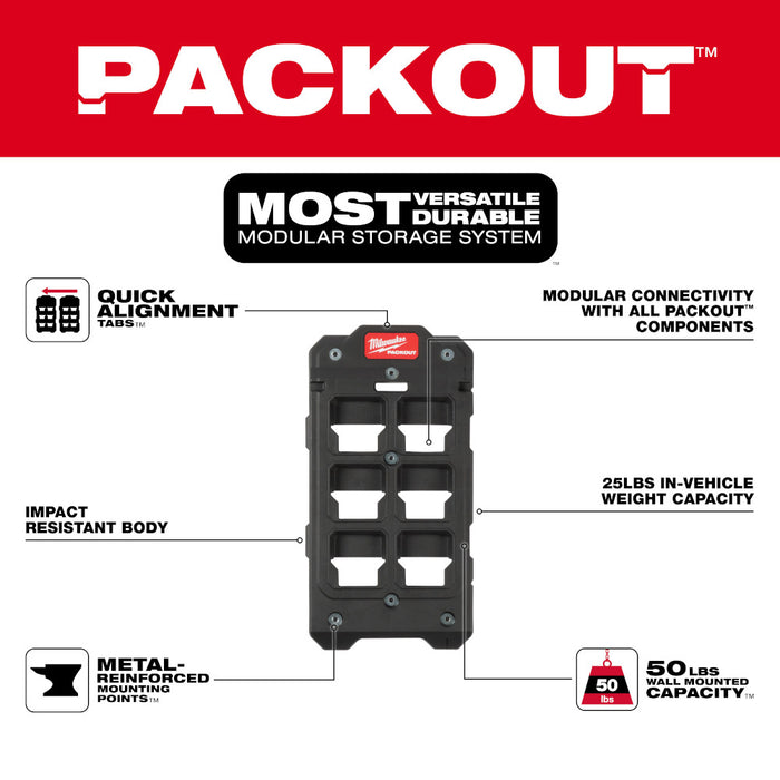 Milwaukee 48-22-8486 PACKOUT Compact Durable Mounting Plate