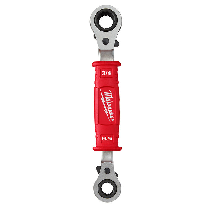 Milwaukee 48-22-9212 Lineman's 4 in 1 Insulated Ratcheting Box Wrench