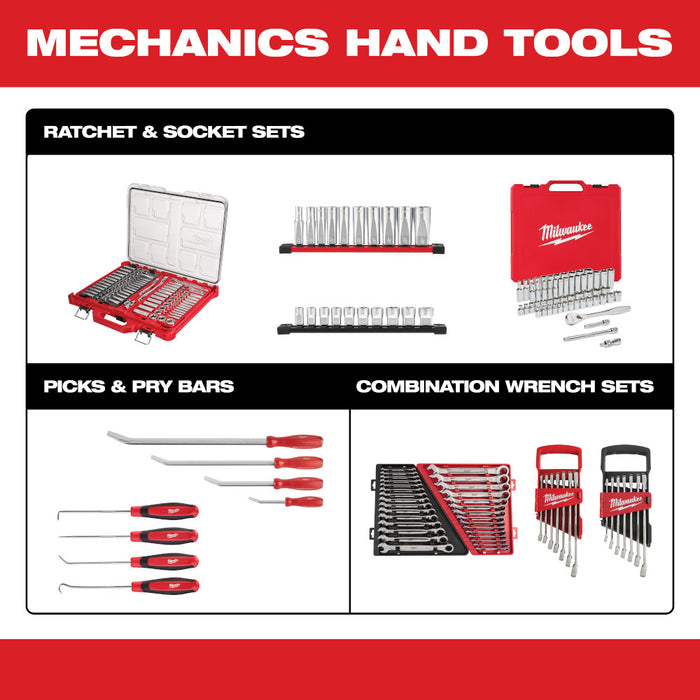 Milwaukee 48-22-9487 47 Pc. 1/2 Drive Ratchet & Socket Set w/ Packout 45242618934 Milwaukee 48-22-9487 47 Pc. 1/2 Drive Ratchet & Socket Set w/ Packout 45242618934
