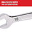 Milwaukee 48-22-9507 7-Piece Metric Open-End Combination Wrench Set