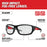 Milwaukee 48-73-2020 Performance Clear Safety Glasses Fog-Free Lenses