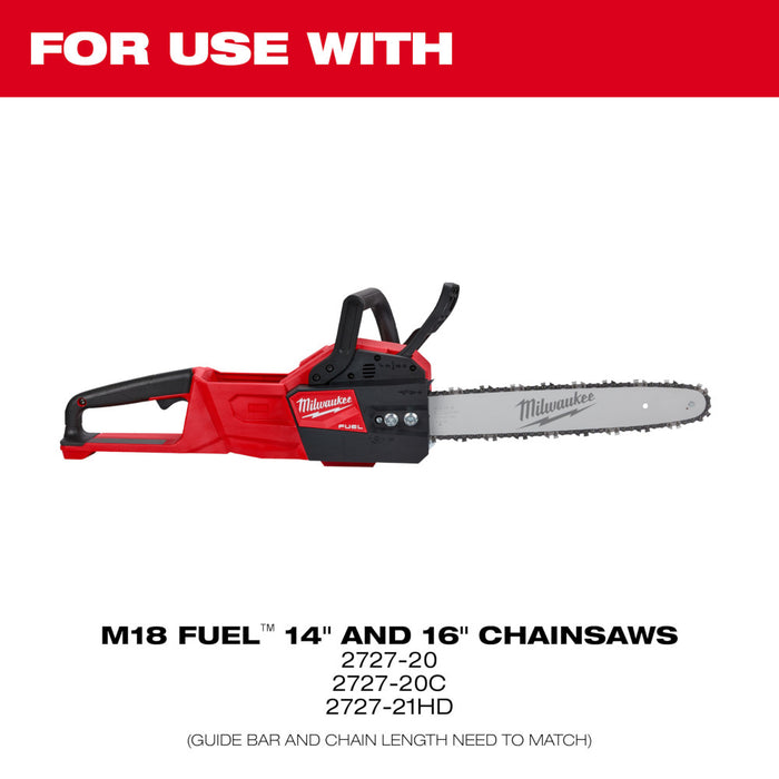 Milwaukee 49-16-2715 16" Saw Chain Replacement for 2727-20 Chainsaw