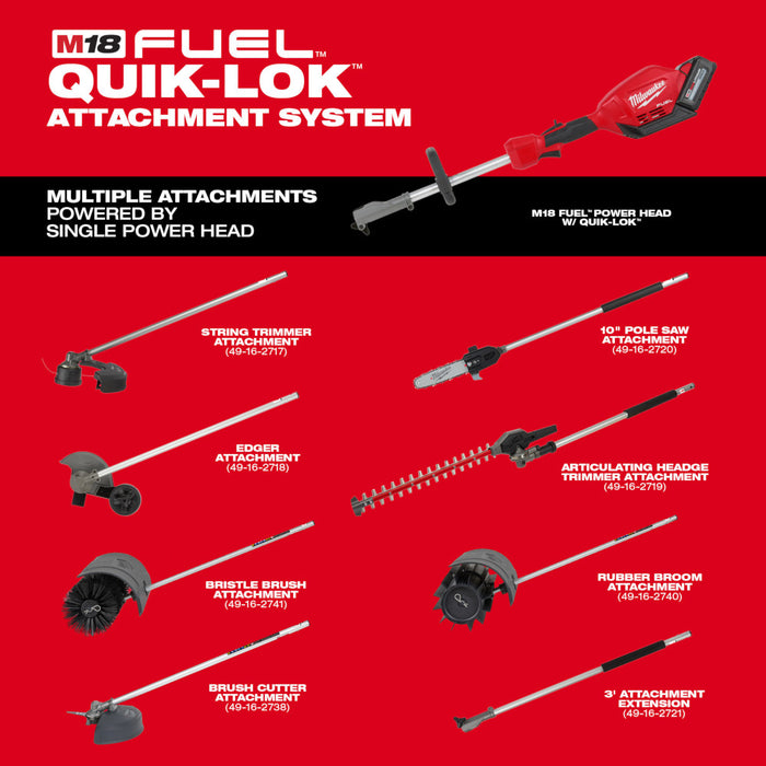 Milwaukee 49-16-2738 M18 FUEL QUIK-LOK Brush Cutter Attachment