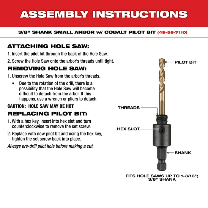 Milwaukee 49-22-4156 HOLE DOZER Durable Plumbers Bi-Metal Hole Saw Kit - 16 PC