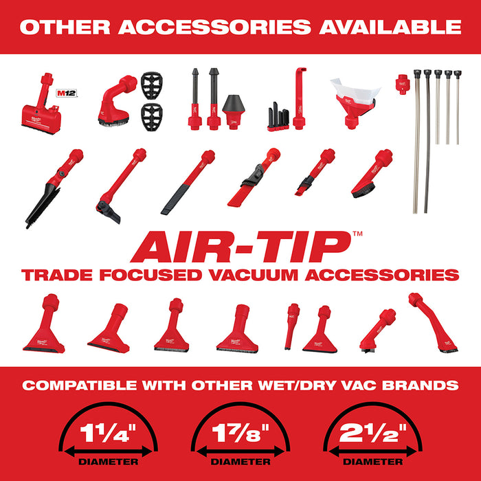 Milwaukee 49-90-2039 AIR-TIP 2-1/2" Rocking Utility Nozzle Attachment w/ Brushes