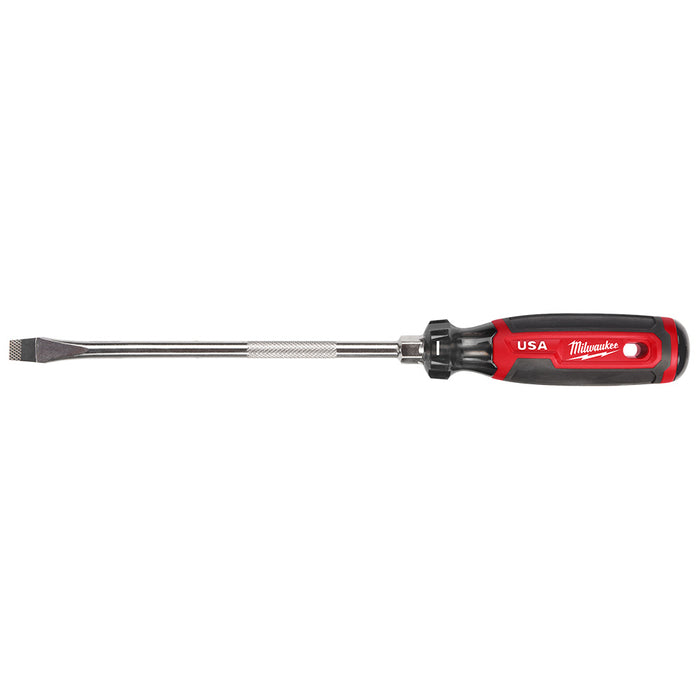 Milwaukee MT209 3/8" Slotted 8" Cushion Grip Screwdriver - Made In USA
