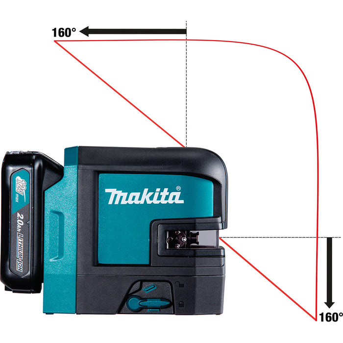 Makita SK105DNAX 12V 2.0Ah max CXT Cordless Self-Leveling Red Beam Laser Kit