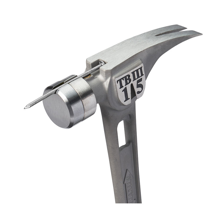 Stiletto TB3SC-NP 3 Smooth/Curved TiBone Mini Hammer w/ 12" Titanium Nail Puller