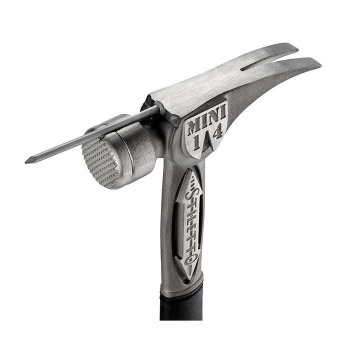 Stiletto TBM14RMC-NP 16" 14 oz Milled/Curved TiBone Mini Hammer w/ Nail Puller