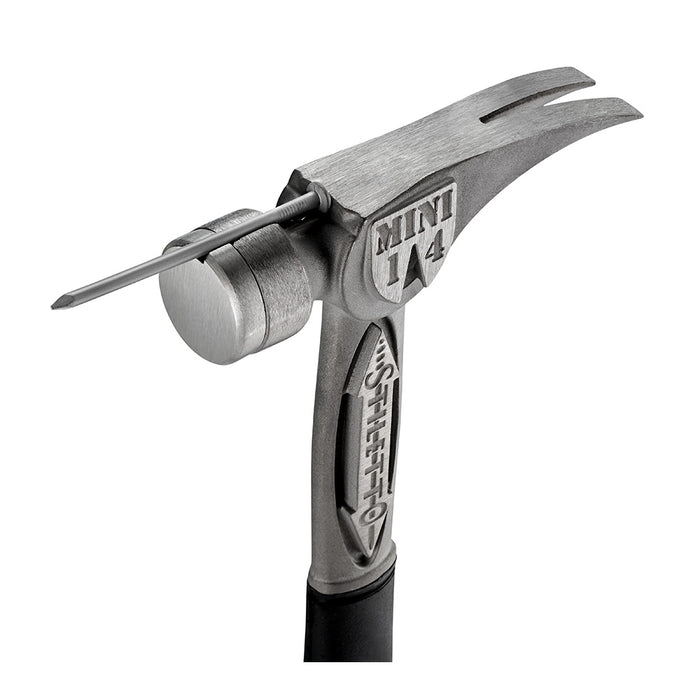 Stiletto TBM14RSS-NP 16 14 oz Smooth/Straight TiBone Mini Hammer w/ Nail  Puller