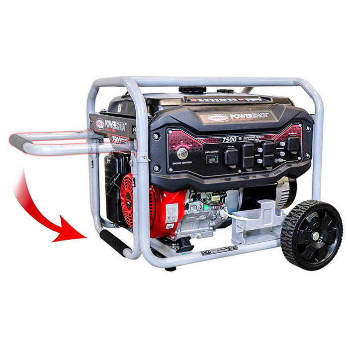 Simpson SPG7593E 120-Volt 7,500-Watt OHV Gas Powered Portable Generator - 70007