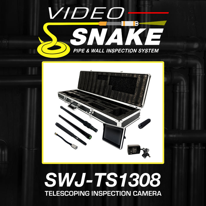 Video Snake SWJ-TS1308 90-inch Telescoping Inspection LED Camera System