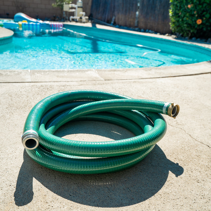 DuroMax XPH0410S 4 in. x 10 ft. Water Pump Suction Hose, PVC
